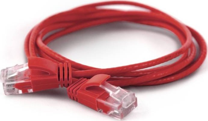 Wantec Wantec wW Patch Cable CAT6A rand 2.8mm UTP red 0.50m - Network- Patch Cable - 0,5 m - Cat6a - U/UTP (UTP) - RJ- 45 - RJ- 45 - red (7270)