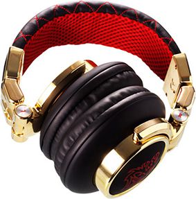 фото Навушники з мікрофоном Thermaltake Chao Dracco Gold (HT-DRS007OERE)