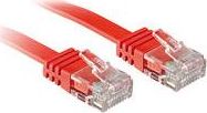 Lindy Patchcable - RJ-45 - 1,0 m - nieekranowany - CAT 6 - sprasowany- Czerwony (47511)