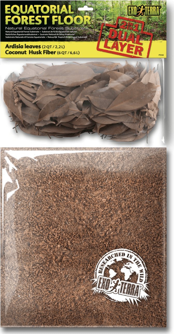 Hagen Podłoże do terrarium Equatorial Forest Floor, dwuwarstwowe, 6,6L + 2,2L