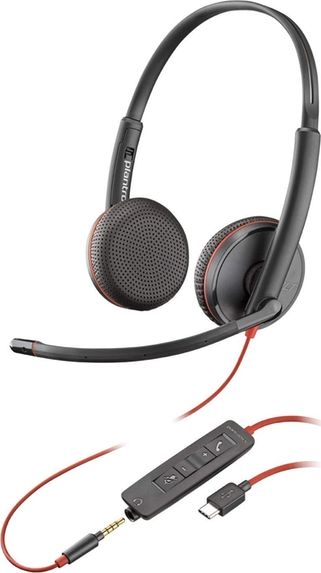 фото Навушники з мікрофоном Plantronics Blackwire C3225 USB-C (209751-101)