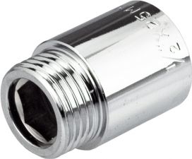 Perfexim chrom przedłużka mosiądz WZ 3/4" x 20mm 502 20xG3/4 WZ PN16 (F307-521-2020-000)