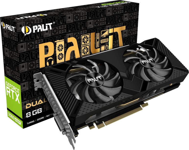 фото Відеокарта Palit GeForce RTX 2060 Super Dual (NE6206S018P2-1160A)