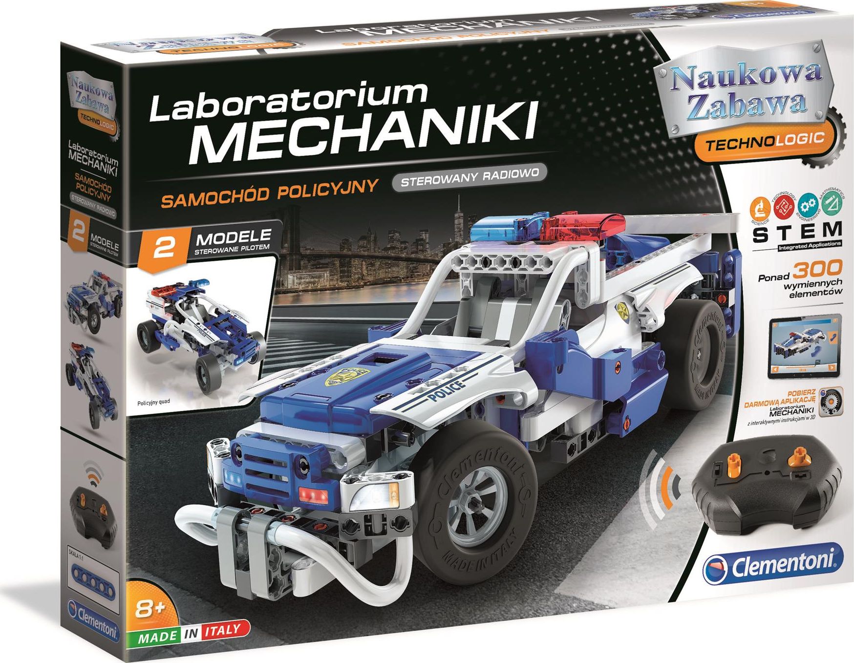 Clementoni Labolatorium mechaniki Samochód policyjny RC