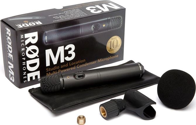 фото Студийный микрофон Rode M3 — универсальный кардиоидный конденсаторный микрофон для студии и сцены