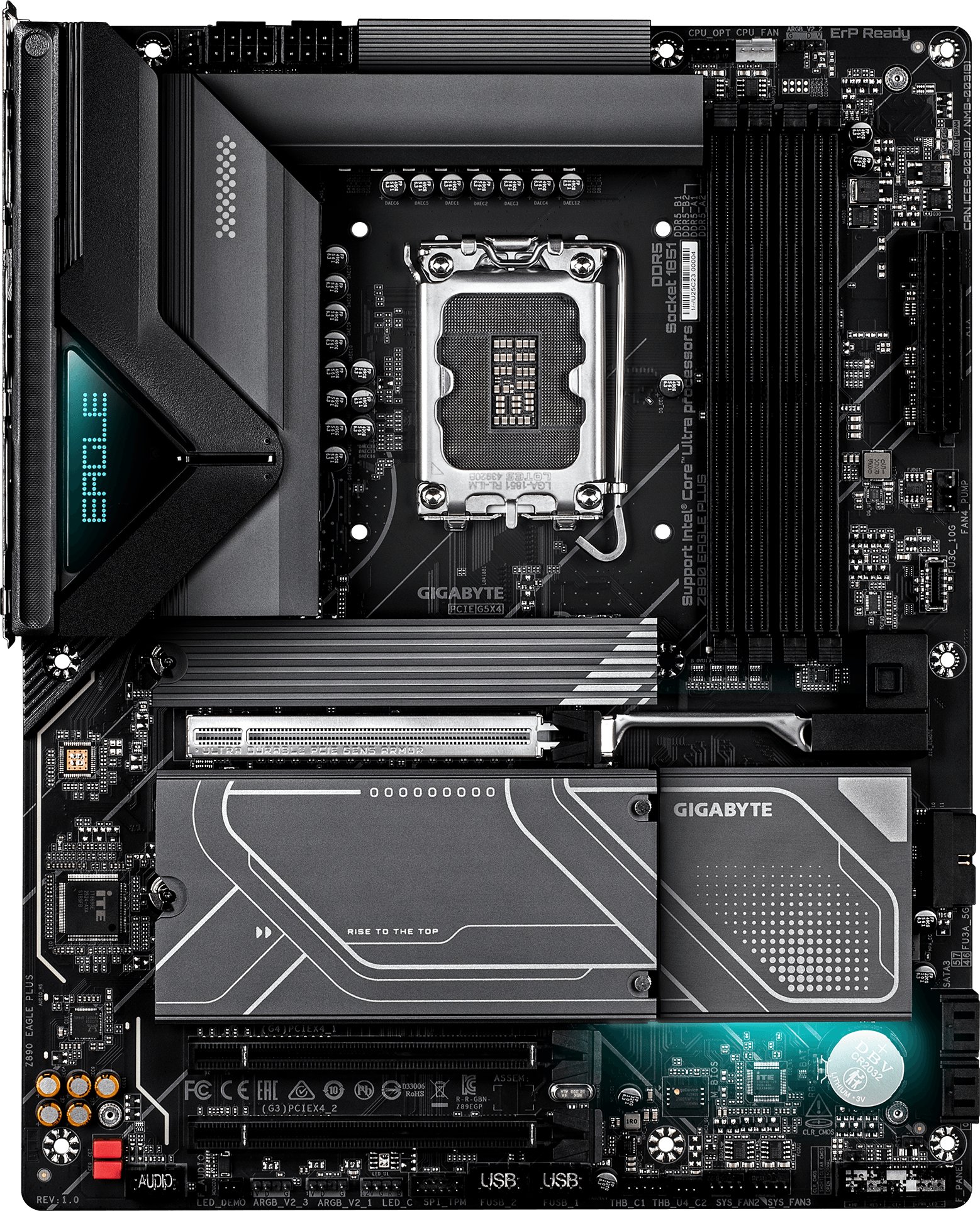 фото Материнская плата Gigabyte Z890 Eagle Plus — мощная платформа для Intel Core Ultra