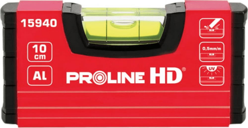Pro-Line poziomnica aluminiowa mini, 10cm, HD (15940)