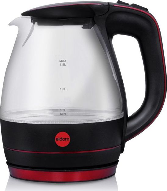 фото Електрочайник Eldom Glassy C400C Red
