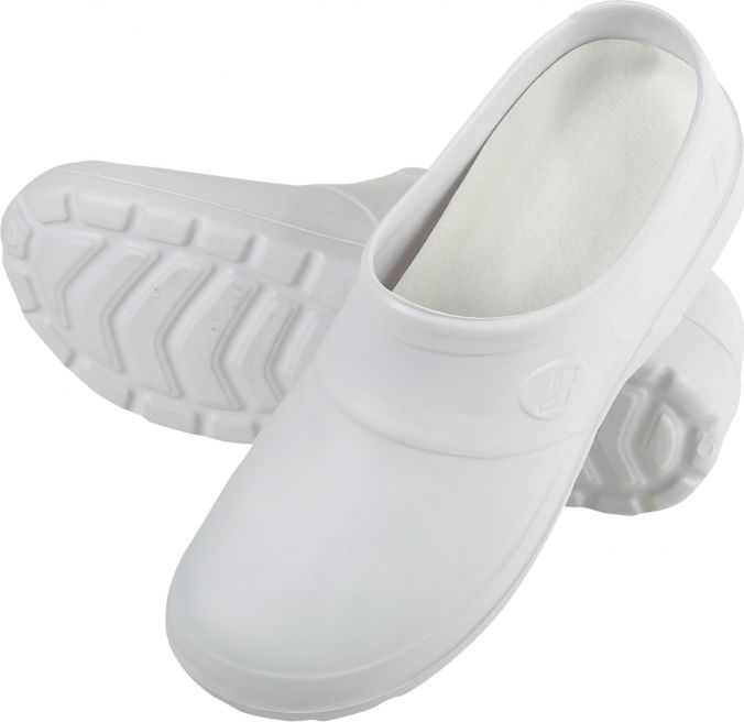 Chodaki Typu Clogs Białe Amaro rozmiar 44 (F3080144)