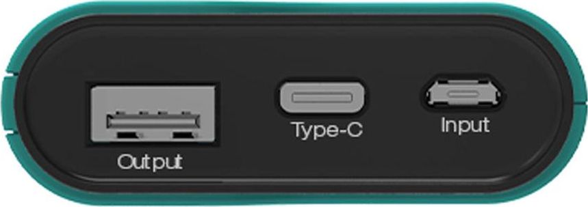 фото Зовнішній акумулятор (павербанк) Realpower PB-7500C 7500mAh Green (243966)
