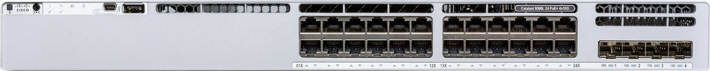 фото Комутатор керований Cisco C9300L-24P-4X-E
