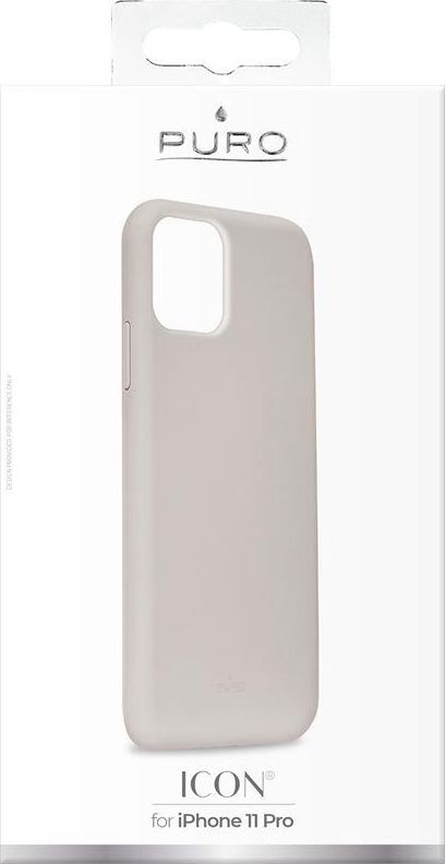 Puro Puro Icon Cover do iPhone 11 Pro brązowo-szary