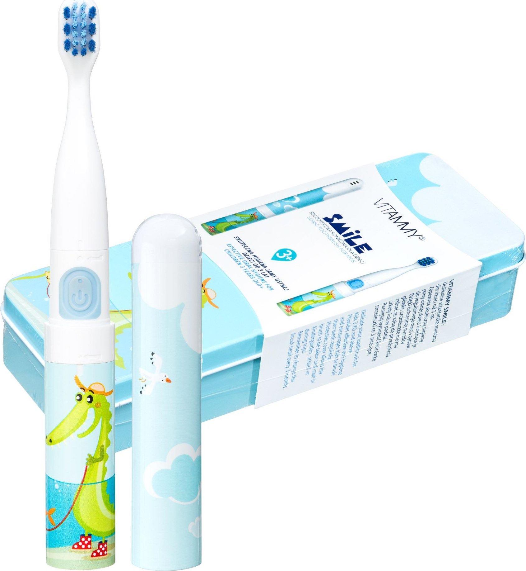 фото Електрична зубна щітка Vitammy Smile Crocodile Blue