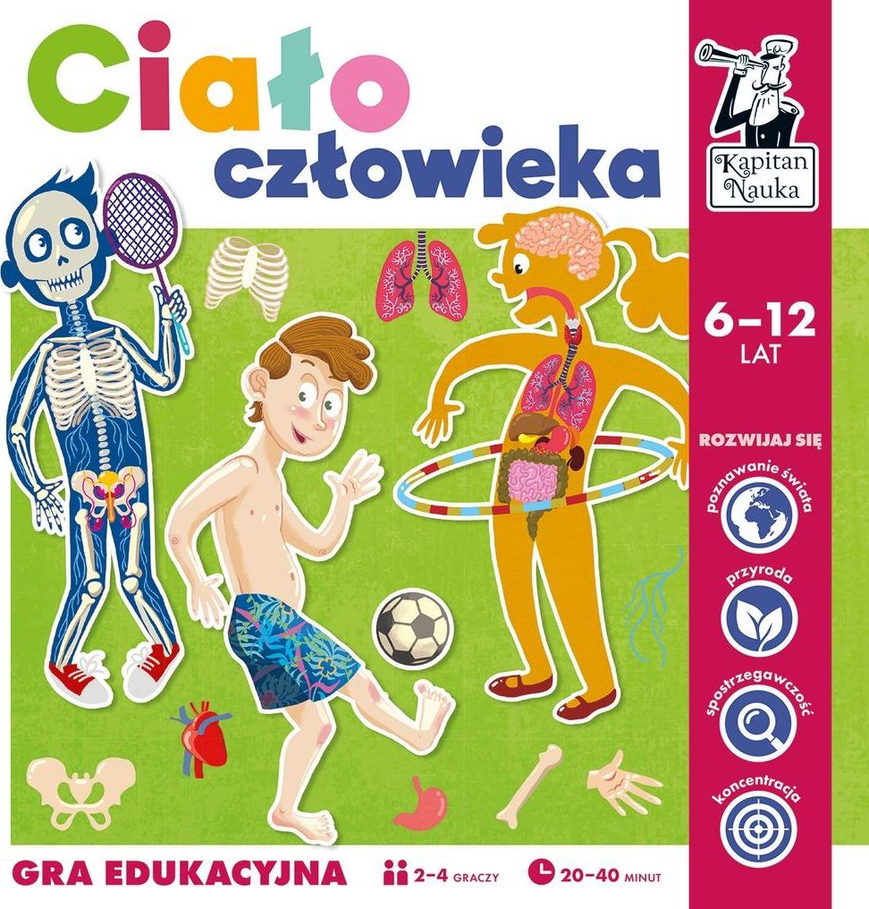 Edgard Kapitan Nauka. Gra edukacyjna. Ciało człowieka