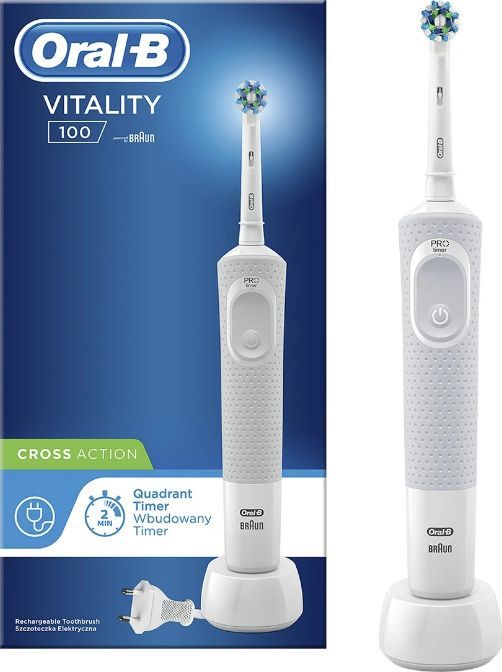 фото Електрична зубна щітка Oral-B Vitality 100 Cross Action White