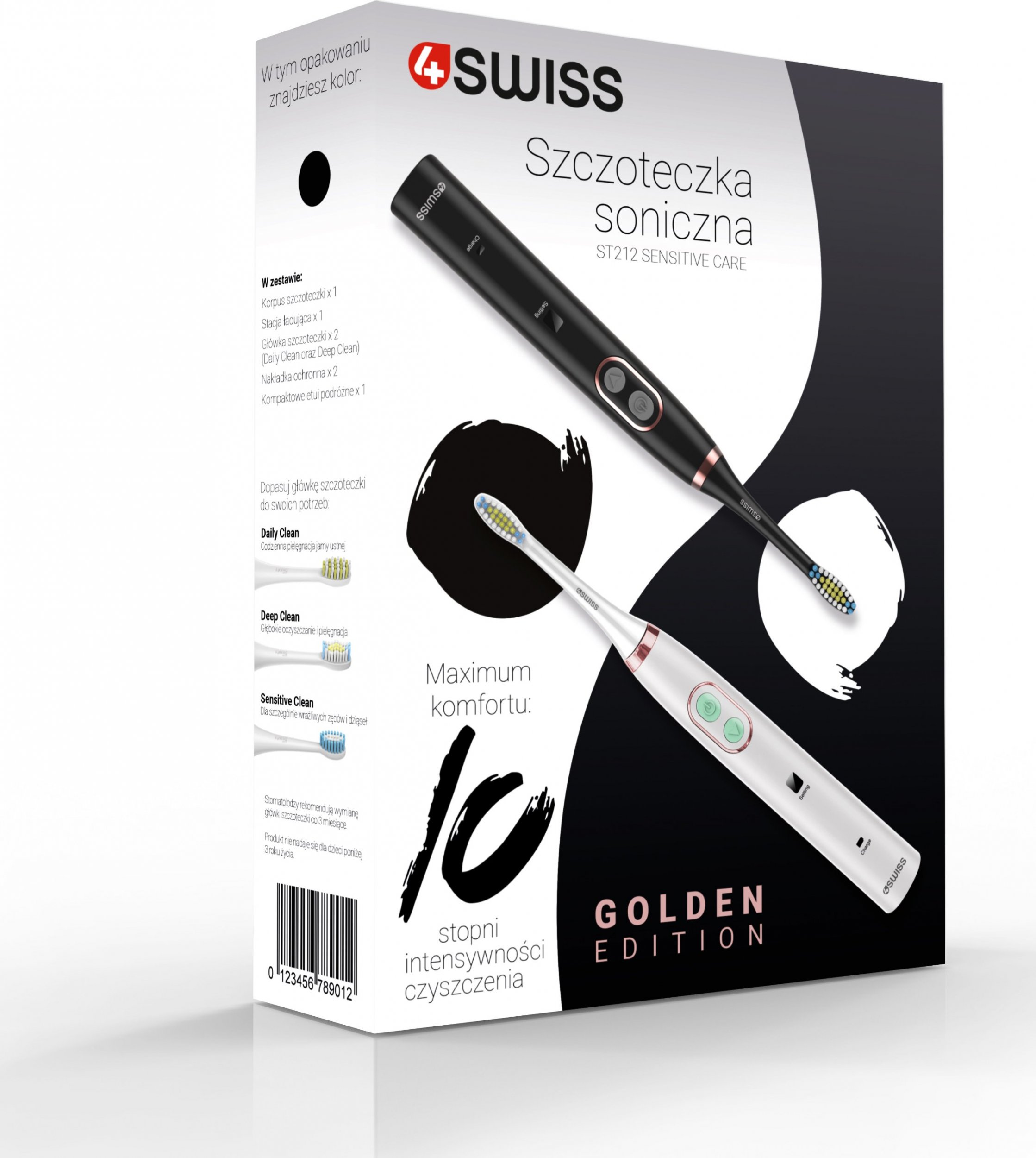 фото Електрична зубна щітка 4Swiss Sensitive Care ST212 Golden Edition