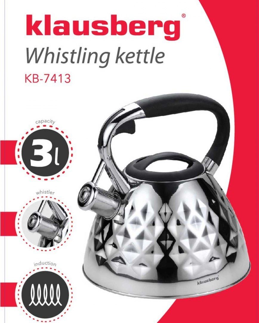 фото Чайник Klausberg KB-7413 Steel