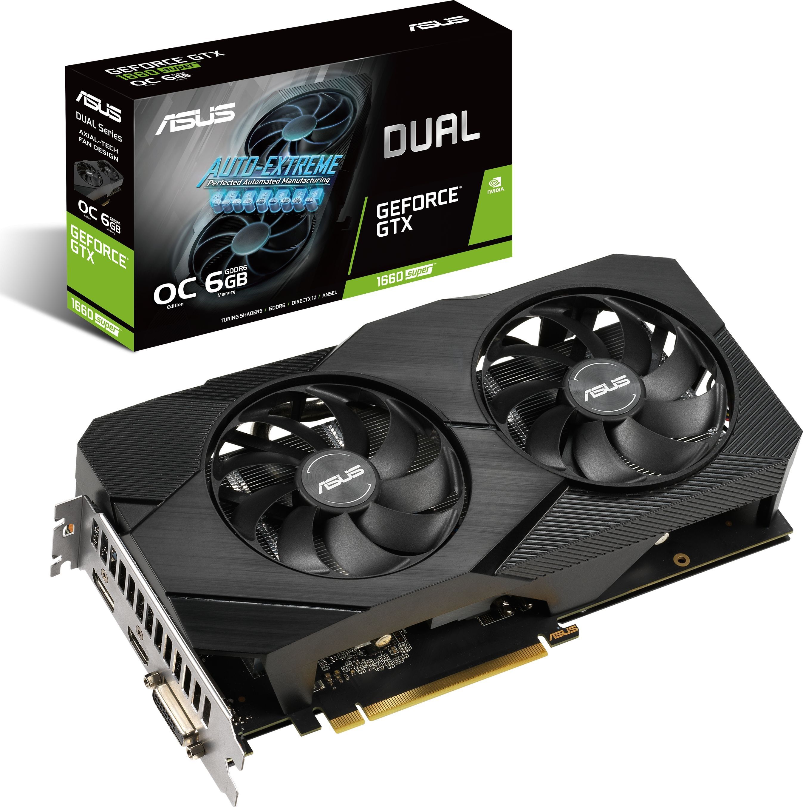 фото Відеокарта Asus GeForce GTX 1660 Super Evo Dual OC 6GB GDDR6 (DUAL-GTX1660S-O6G-EVO)