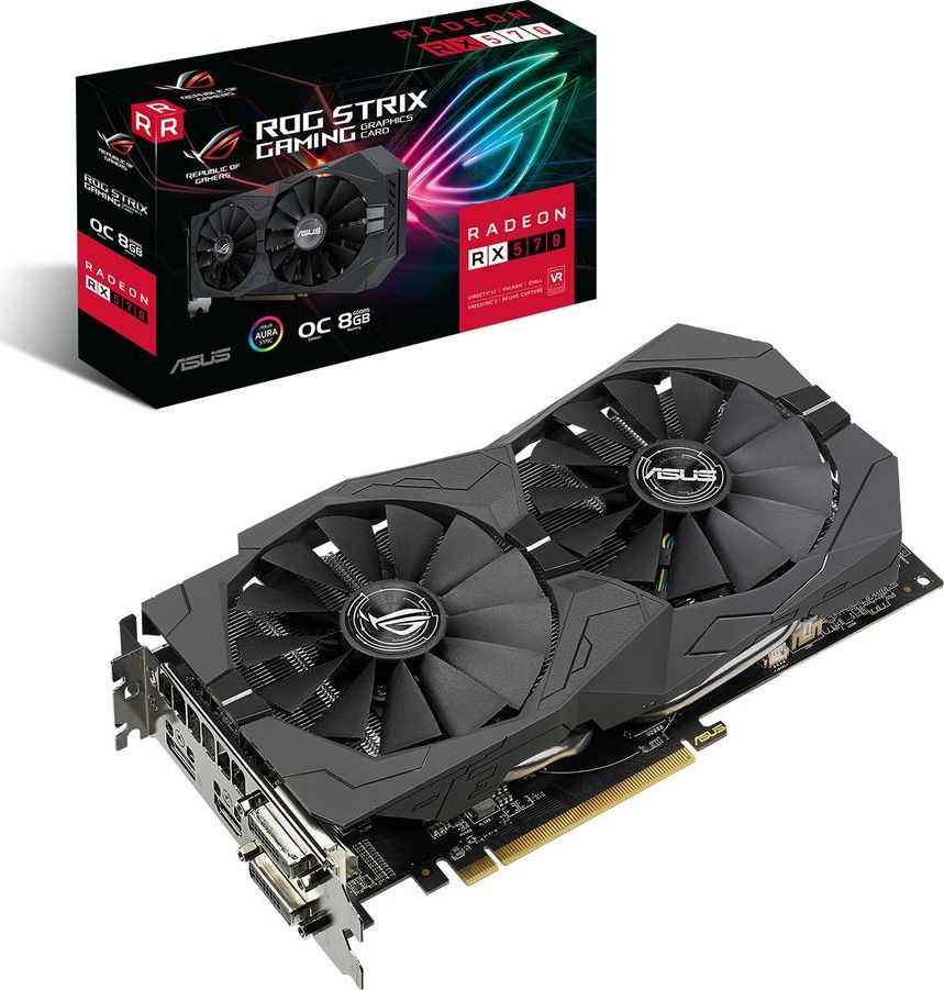 фото Відеокарта Asus Radeon RX 570 ROG-STRIX-RX570-O8G-GAMING