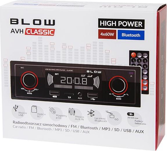 фото Бездискова MP3-магнітола Blow Classic (78-287#)