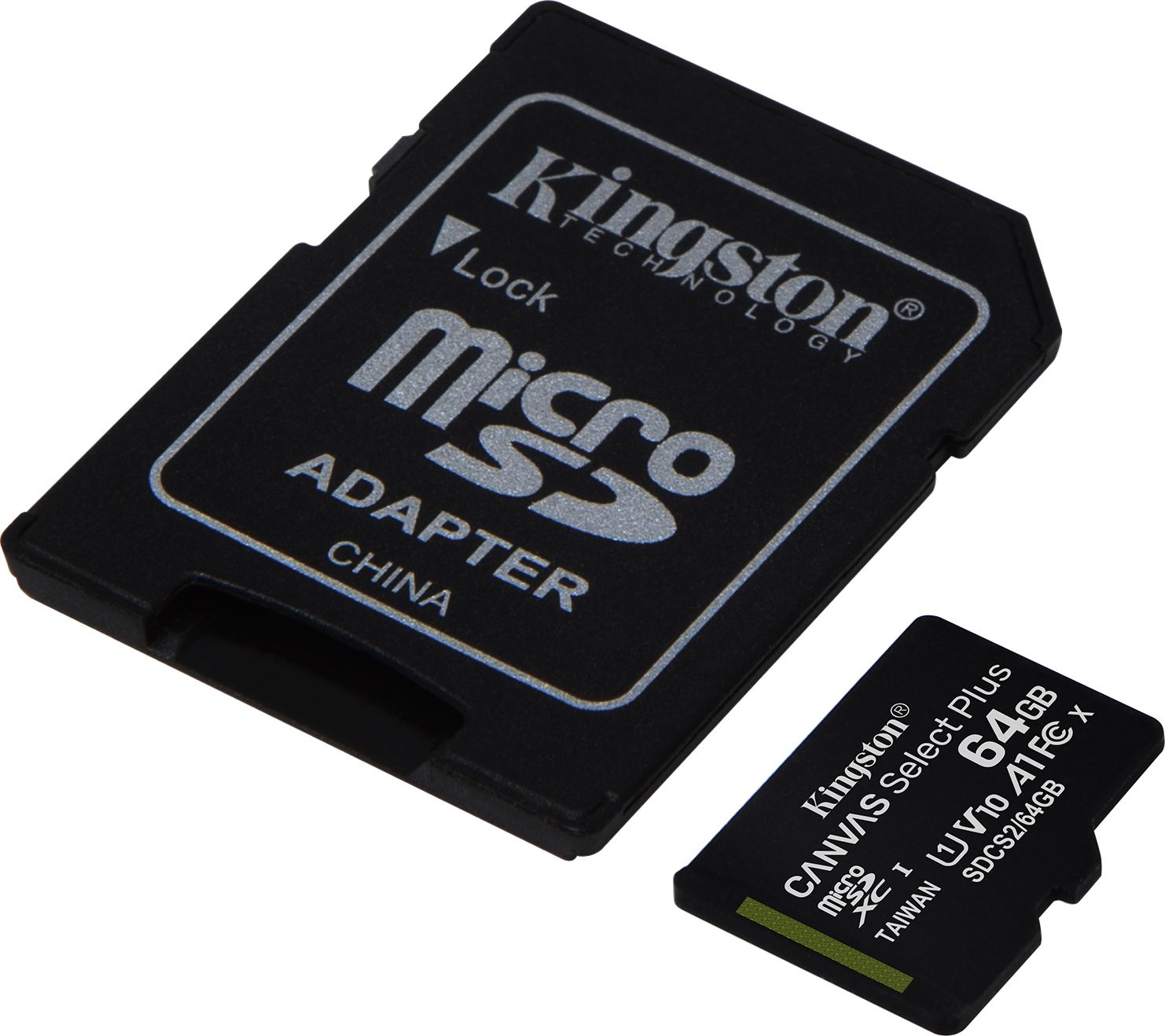 Karta Kingston Canvas Select Plus MicroSDXC 64 GB + 64 GB + 64 GB Class 10 UHS-I/U1 A1 V10 (SDCS2/64GB-3P1A                )