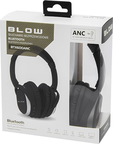 фото Навушники з мікрофоном Blow BTX 600 ANC Black (32-789#)