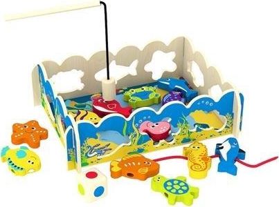 Smily Play Smily Play Drewniana Gra Łowienie Ryb 3w1 Sorter uniwersalny