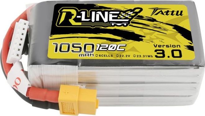 Gens Ace & TATTU Akumulator Tattu R-Line 1050mAh 120C 22.2V 6S1P XT60