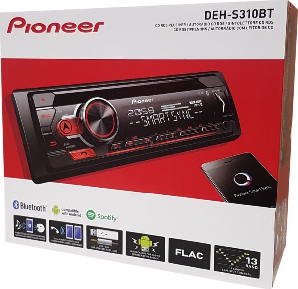 фото Бездискова MP3-магнітола Pioneer DEH-S320BT 2