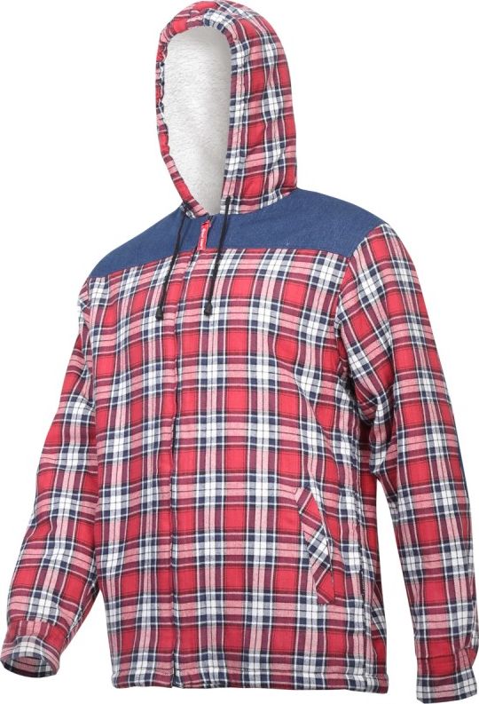 Lahti Pro koszula flanelowa ocieplana czerwono-granatowa "2XL" (L4180705)