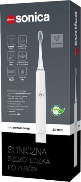 фото Електрична зубна щітка Eldom Sonic SD100B White