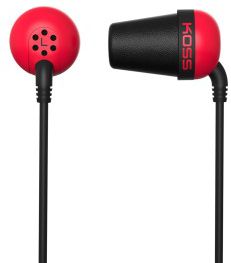 фото Навушники без мікрофону Koss The Plug Red