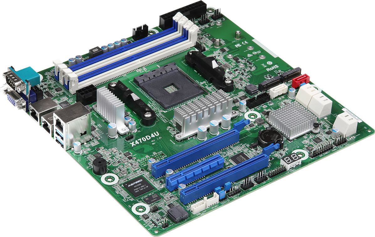 фото Материнська плата серверна ASRock X470D4U