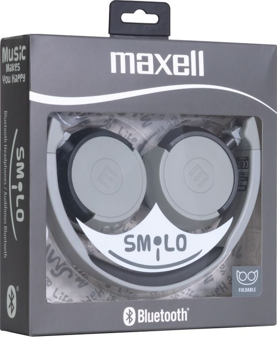 фото Навушники з мікрофоном Maxell HP-BT400 Smilo Gray/Black