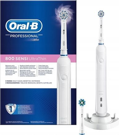 фото Електрична зубна щітка Oral-B Pro 800 Sensi UltraThin White