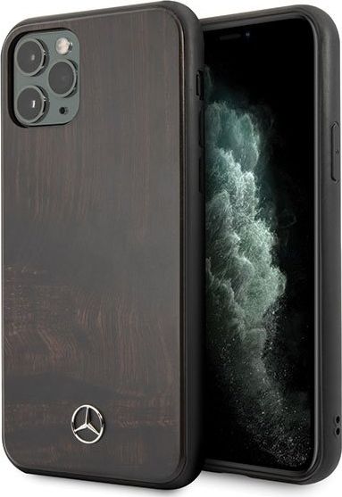 Mercedes Mercedes MEHCN58VWOBR iPhone 11 Pro hard case brązowy/brown Wood Line Rosewood