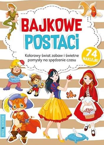 Kolorowanka z naklejkami - Bajkowe Postaci