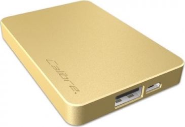 Powerbank Calibre Ultra Go Nano 2500mAh Złoty