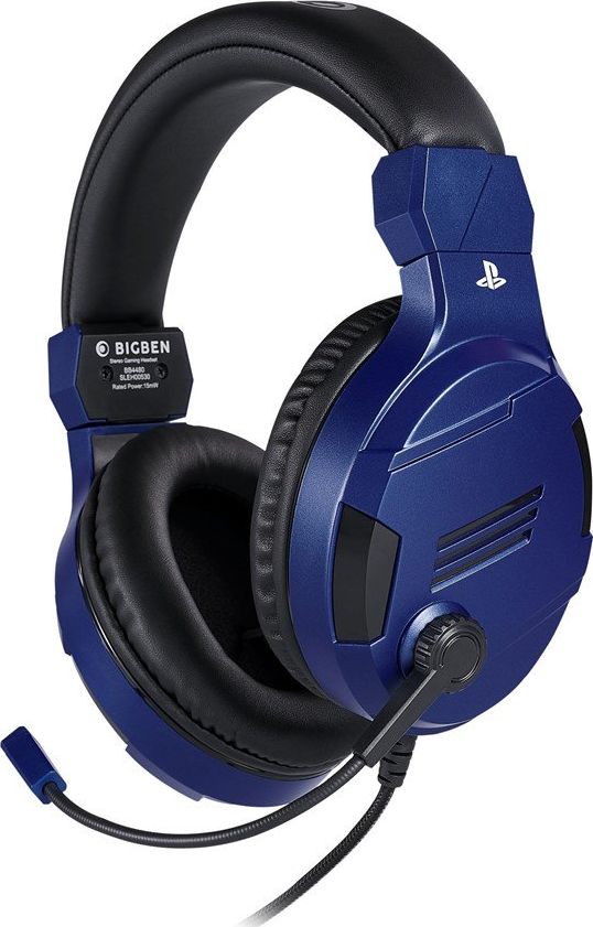 фото Навушники з мікрофоном BigBen PS4 OF Head SETV3 Blue