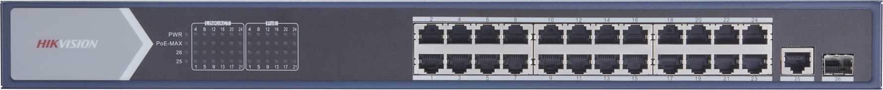 фото Комутатор некерований Hikvision DS-3E0526P-E