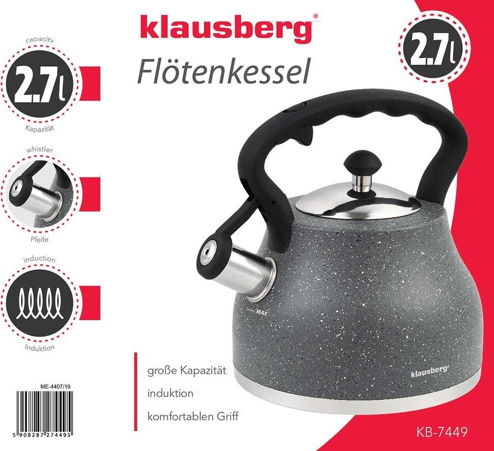 фото Чайник Klausberg KB-7449 Gray