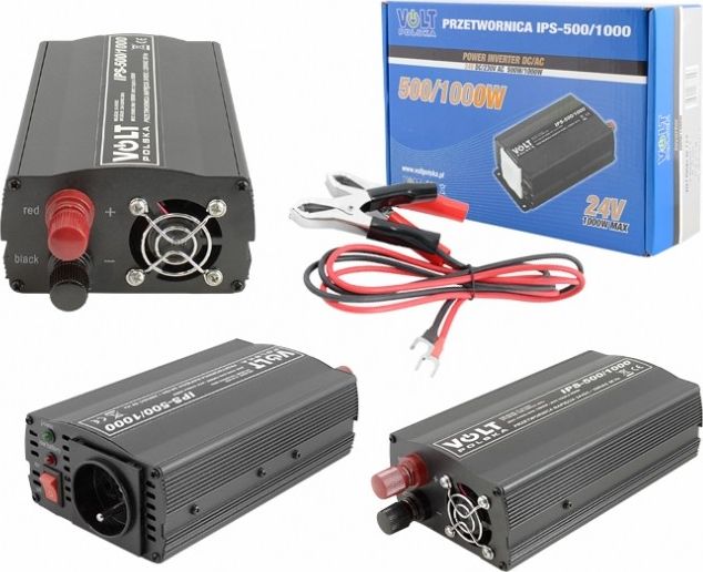 фото Перетворювач (інвертор) Volt Polska 500/1000W 24/230V (PRZ000071)