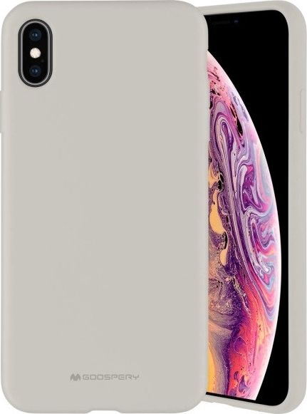 Etui Mercury Silicone Samsung S20+ G985 beżowy/stone