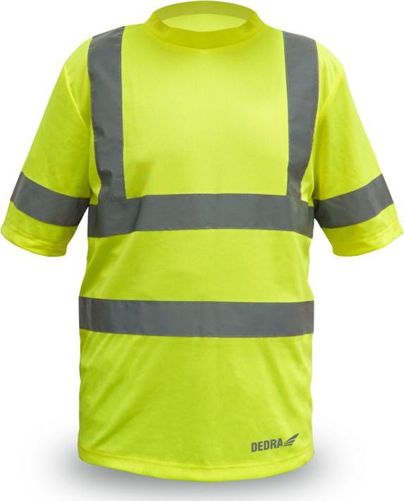 Dedra koszulka męska t-shirt odblaskowa, żółta rozmiar L (BH81T1-L)