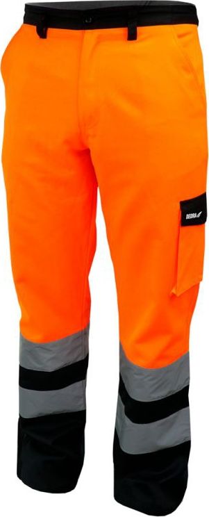 Dedra spodnie ochronne odblaskowe rozmiar XL, pomarańczowe (BH81SP2-XL)