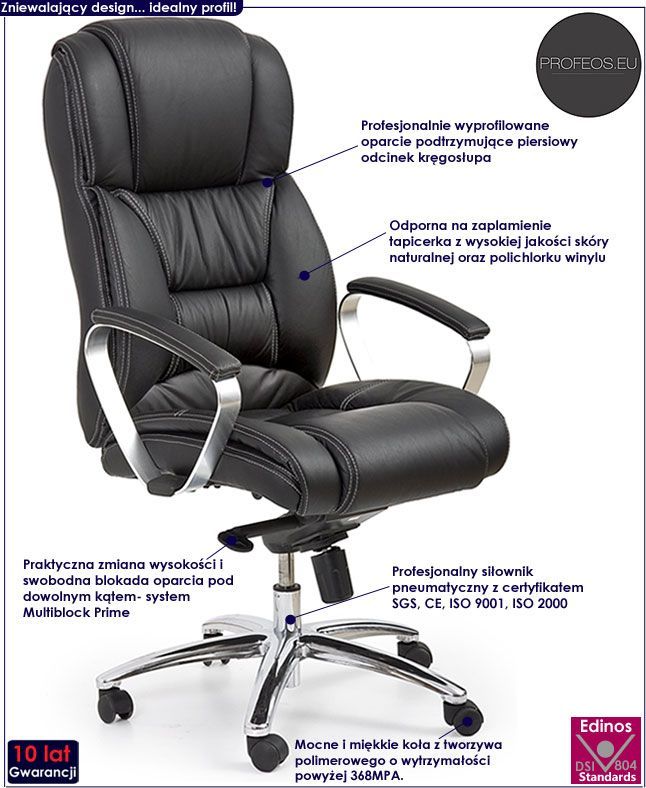 фото Офісне крісло Profeos Tenar Black