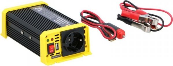 фото Перетворювач (інвертор) Dunlop 24V/230V 300W (141053)