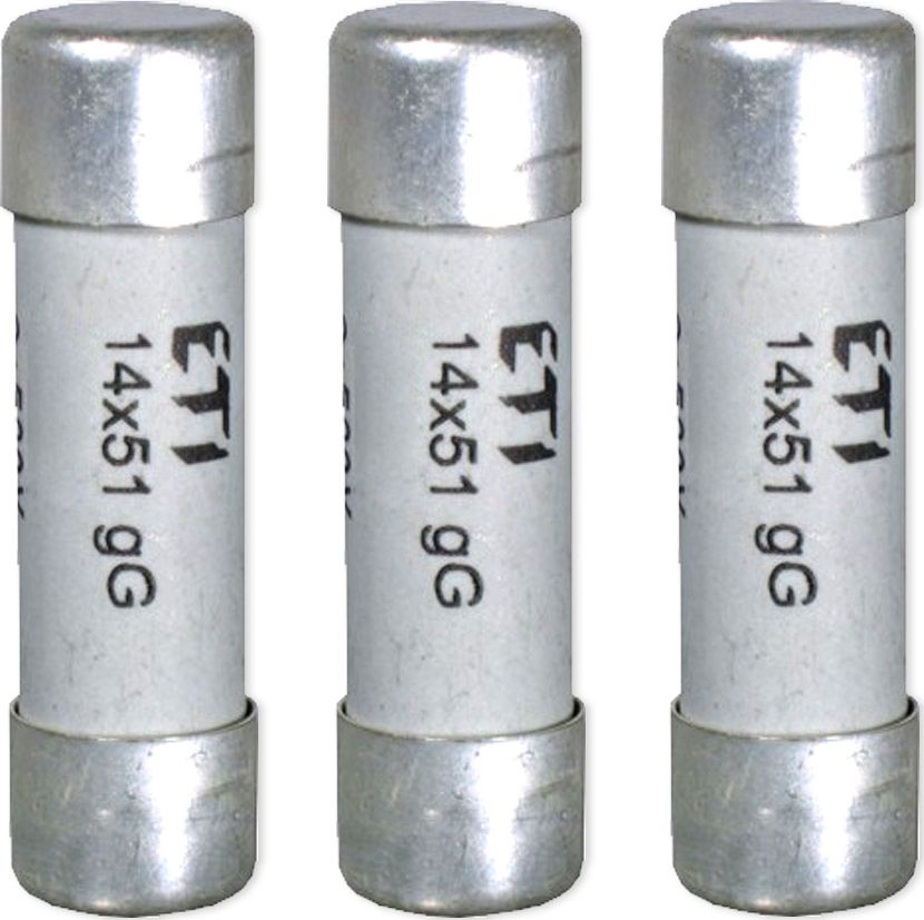 ETI 3x wkładka bezpiecznikowa cylindryczna CH14 gG 14x51mm 40A 500V (BE409*3)