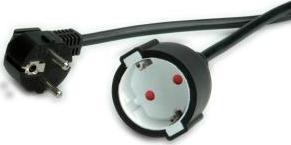 Value VALUE Extension Cable Type F (EU). M/F. Black 3.0m