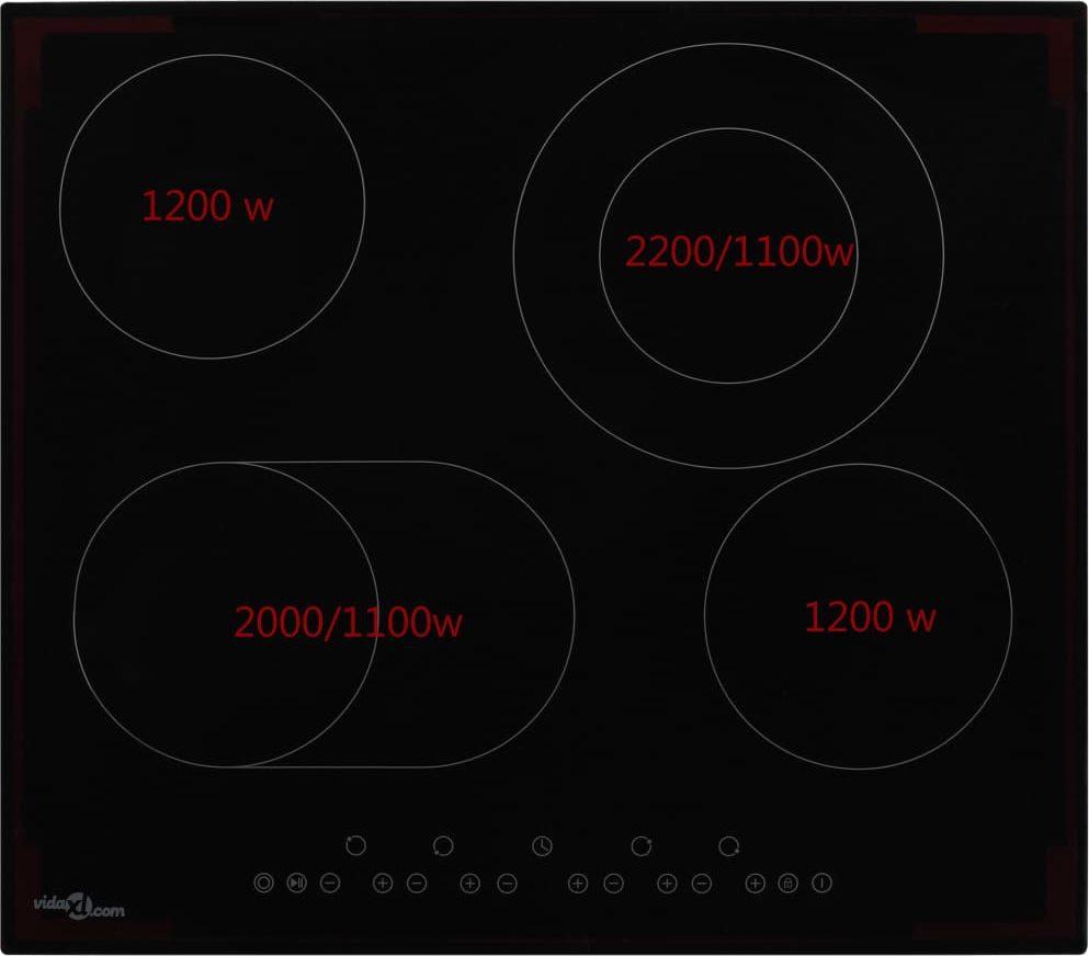 фото Індукційна варильна поверхня VidaXL 50785